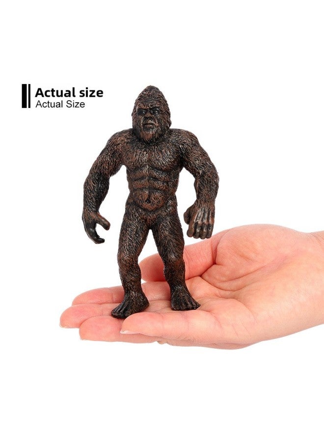 Simulation Solid Animal Toy Model Myth Warcraft Werewolf Savage Snowman Children's Cognitive Scene Ornaments